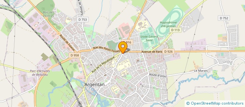 localisation de l'entreprise REFLEX AUTO ECOLE à ARGENTAN