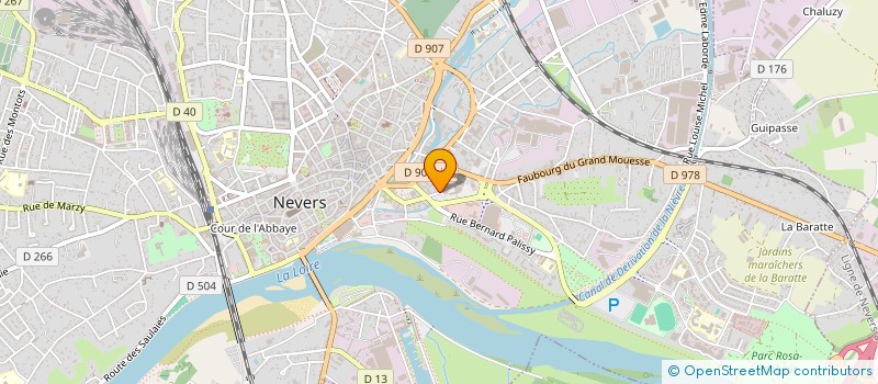 localisation de l'entreprise REFLEX'AUTO PIECES à NEVERS