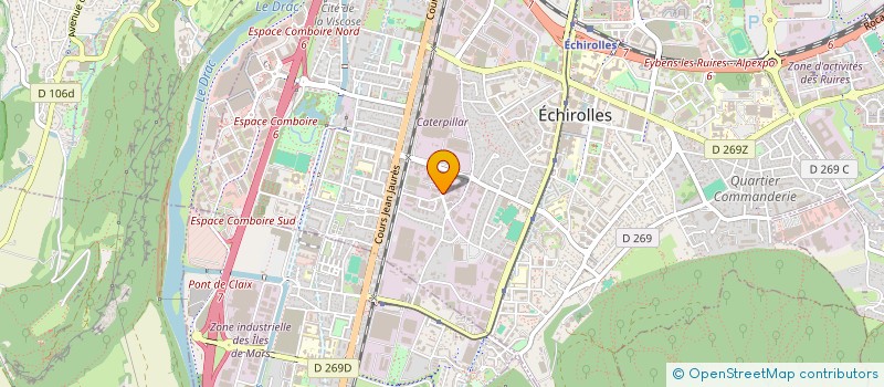 localisation de l'entreprise REFLEX AUTO'S 38 à ECHIROLLES