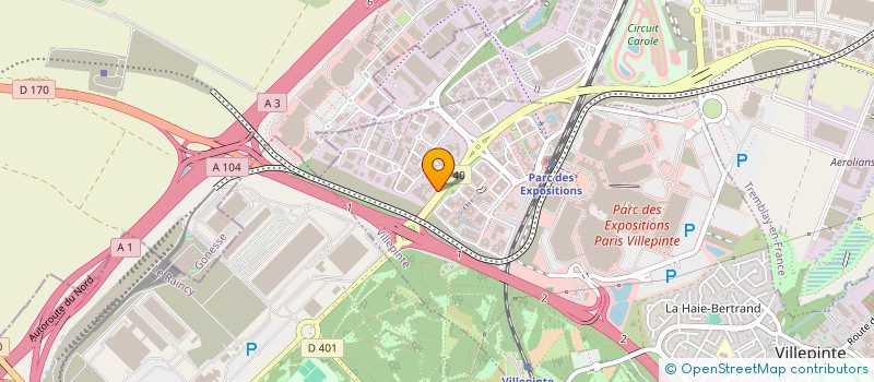 localisation de l'entreprise REFLEX-BTP à VILLEPINTE