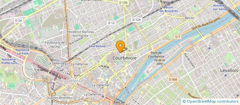 localisation de l'entreprise REFLEX'ENERGIE à COURBEVOIE