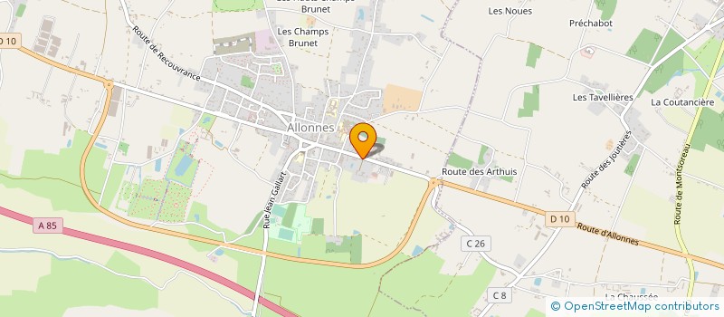 localisation de l'entreprise REFLEX ENTREPRISES  ALLONNES