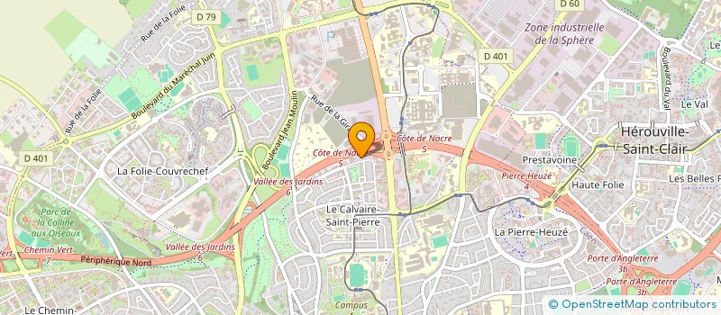 localisation de l'entreprise REFLEX'EXPERTISE à CAEN