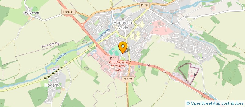 localisation de l'entreprise REFLEX FERMETURES à MAGNY-EN-VEXIN