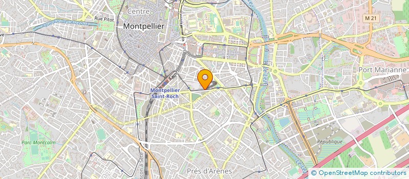 localisation de l'entreprise REFLEX INTERIM 34 à MONTPELLIER