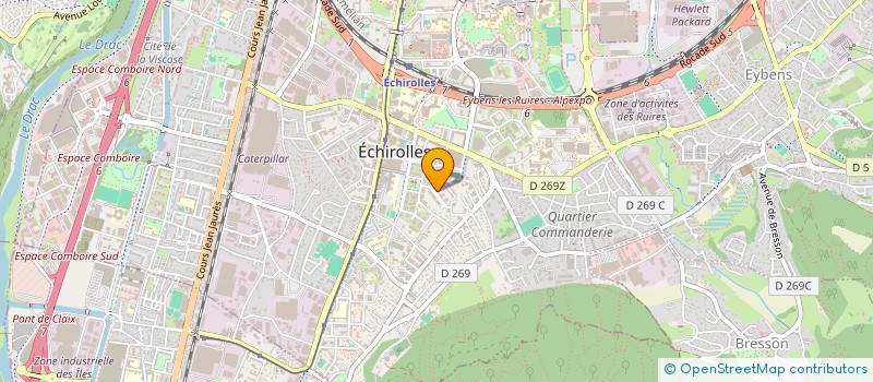 localisation de l'entreprise REFLEX LIVRAISONS à ECHIROLLES