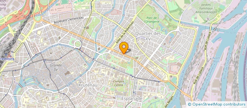 localisation de l'entreprise REFLEX PEINTURE à STRASBOURG