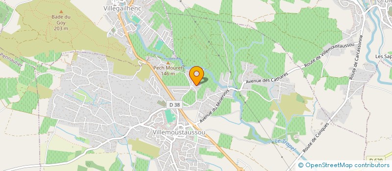 localisation de l'entreprise REFLEX RECTIF AUTO à VILLEMOUSTAUSSOU