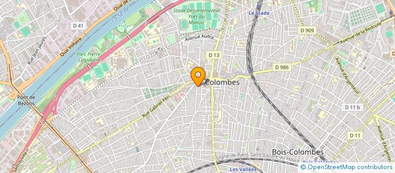 localisation de l'entreprise REFLEX TRAVAUX à COLOMBES