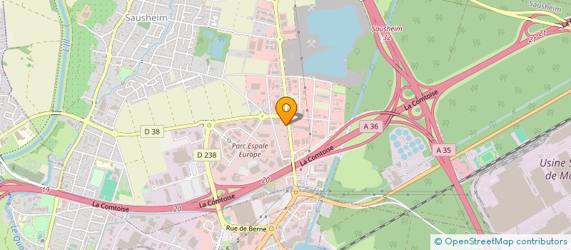 localisation de l'entreprise REFLEX VERANDA à SAUSHEIM