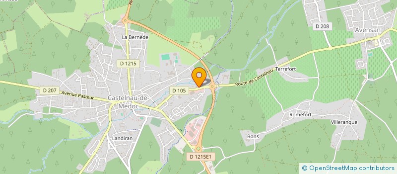 localisation de l'entreprise REFLEXE'AUTO  CASTELNAU-DE-MEDOC