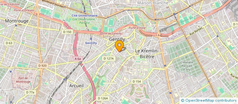 localisation de l'entreprise REFLEXE COMMUNICATION à GENTILLY