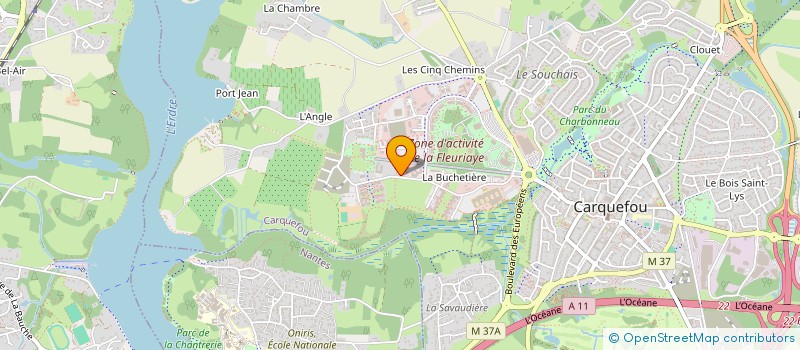 localisation de l'entreprise REFLEXE MEDIA  CARQUEFOU