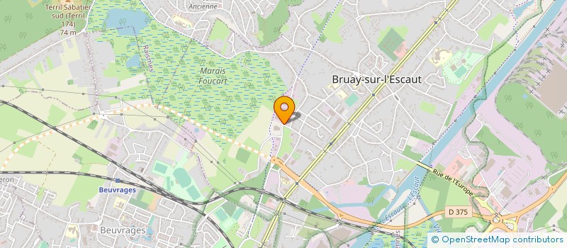localisation de l'entreprise REFLEXEAU à BRUAY-SUR-L'ESCAUT