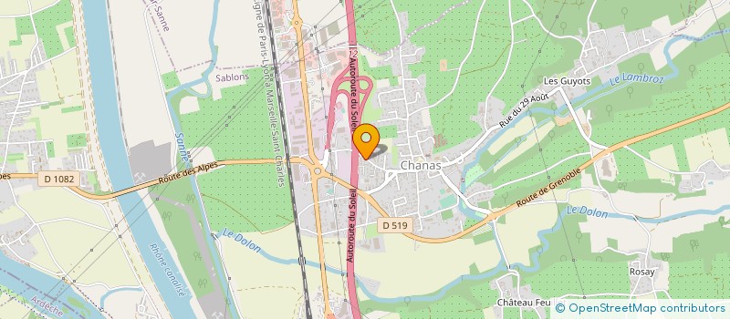 localisation de l'entreprise REFLEXECO HABITAT  CHANAS