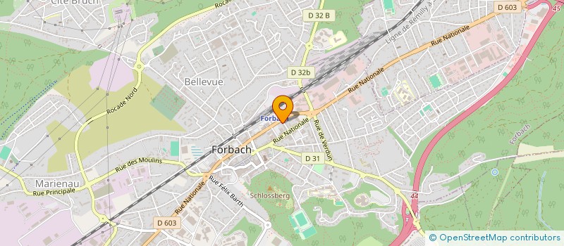 localisation de l'entreprise REFLEXION  FORBACH