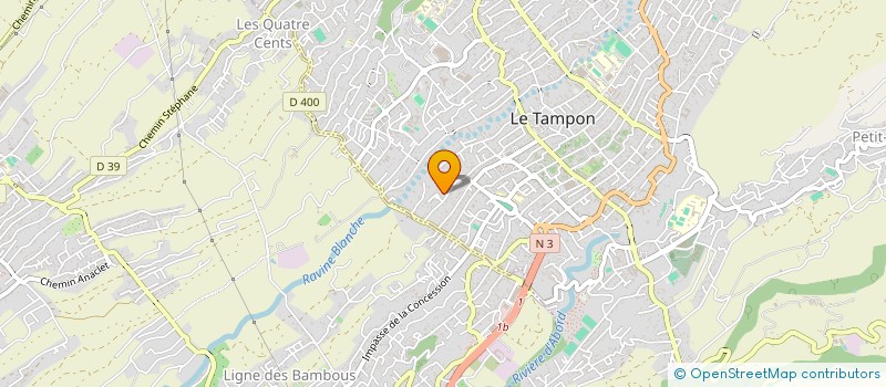 localisation de l'entreprise REFLEXION ALUMINIUM à LE TAMPON