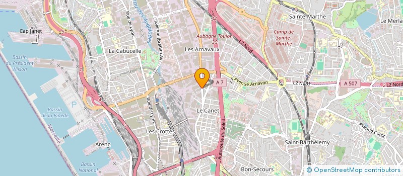 localisation de l'entreprise REFLEXION SUR L'INSERTION LA FORMATION ET L'EMPLOI R.I.F.E. MEDITERRANEE à MARSEILLE