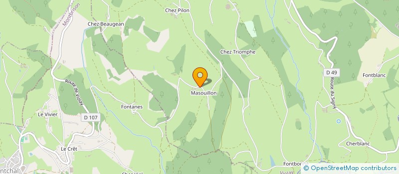 localisation de l'entreprise REFLEXION VERTE  VIOLAY