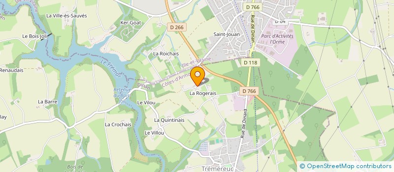 localisation de l'entreprise REFLEXIONS BOIS  TREMEREUC