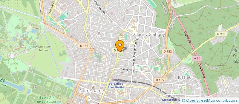 localisation de l'entreprise REFLEXPROD à VERSAILLES