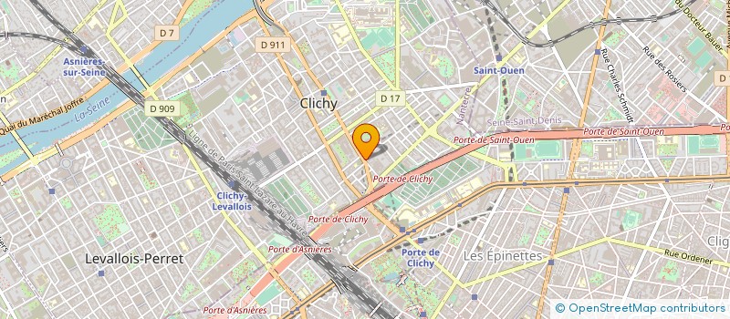 localisation de l'entreprise REFOOD SERVICE à CLICHY