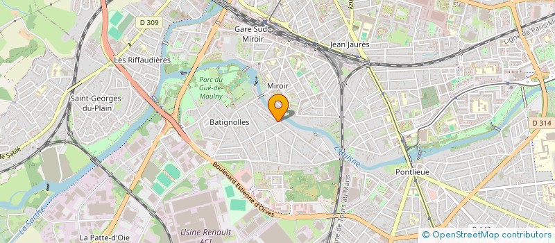 localisation de l'entreprise REFOUR à LE MANS