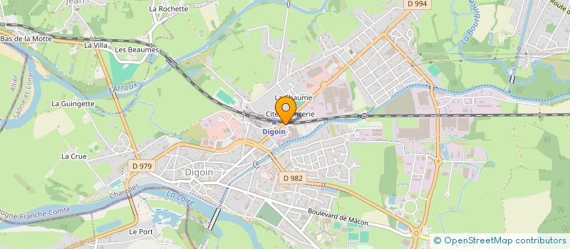 localisation de l'entreprise REFRACTAIRES &CERAMIQUES TECHNIQUES à DIGOIN