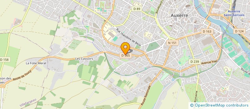 localisation de l'entreprise REFRICLIMA à AUXERRE