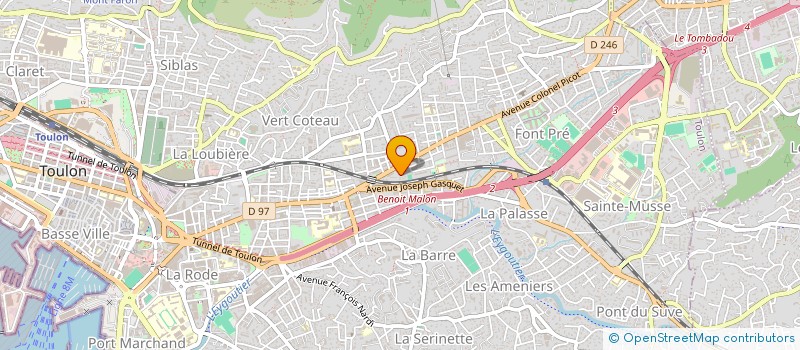 localisation de l'entreprise REFRIVAR  TOULON