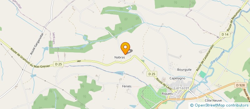 localisation de l'entreprise REFUGE ANIMALIER DE DESTARAC  LARRAZET