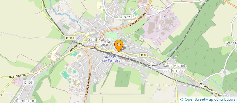 localisation de l'entreprise REFUGE ANIMALIER NOS AMIS A 4 PATTES à SAINT-POL-SUR-TERNOISE