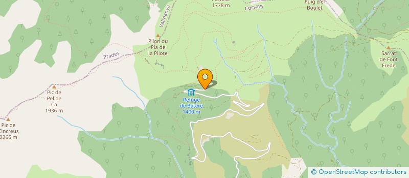 localisation de l'entreprise REFUGE BATERE  CORSAVY