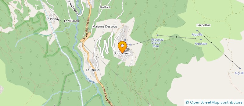 localisation de l'entreprise REFUGE DE L'ARCHEBOC à SAINTE-FOY-TARENTAISE