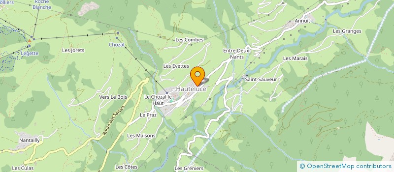 localisation de l'entreprise REFUGE DE LA CROIX DE PIERRE  HAUTELUCE