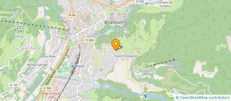 localisation de l'entreprise REFUGE DE LA FEMMA à BRIANCON