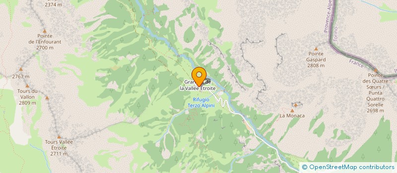 localisation de l'entreprise REFUGE DE LA VALLEE ETROITE à NEVACHE