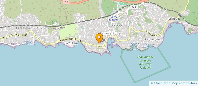 localisation de l'entreprise REFUGE DE MAAT  CARRY-LE-ROUET