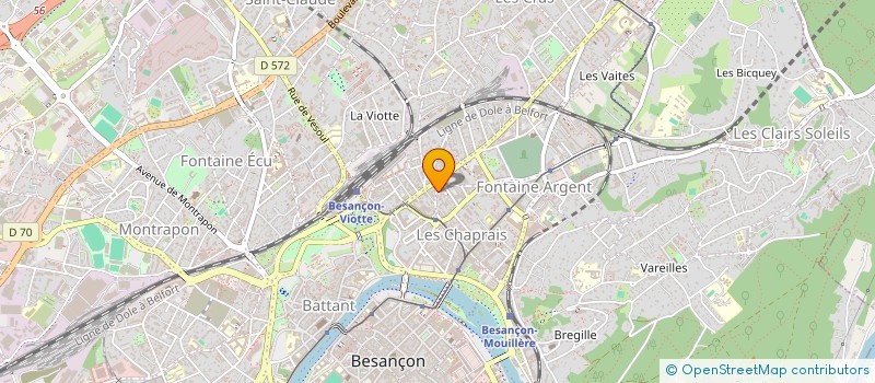 localisation de l'entreprise REFUGE DES CIMES  BESANCON