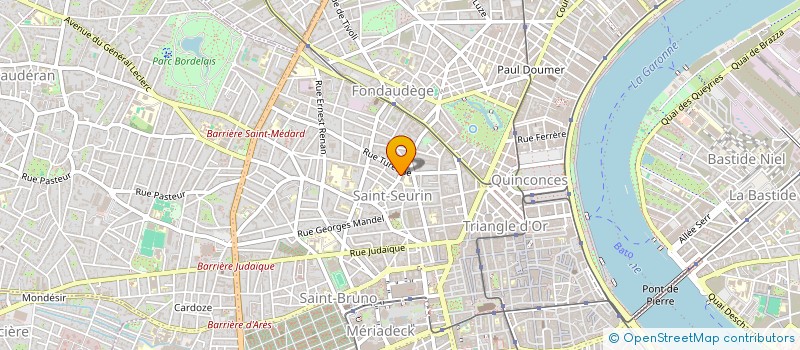 localisation de l'entreprise REFUGE DES GOURGS BLANCS  BORDEAUX