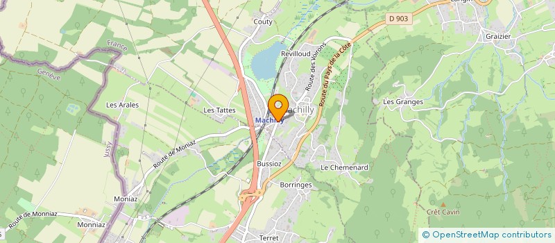 localisation de l'entreprise REFUGE DES GOURMETS  MACHILLY