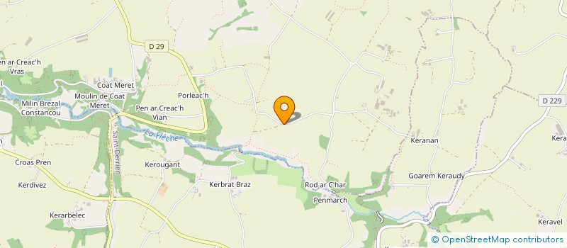 localisation de l'entreprise REFUGE DES TERRES CELTES  LANHOUARNEAU