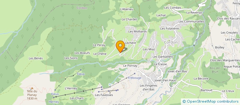 localisation de l'entreprise REFUGE DU TORNIEUX à SALLANCHES