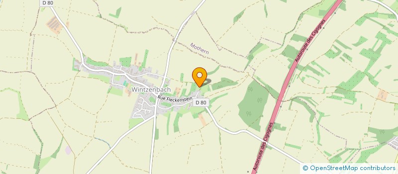 localisation de l'entreprise REFUGE LA PORTE DE L'ESPOIR  WINTZENBACH