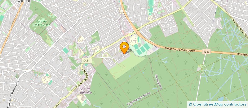 localisation de l'entreprise REFUGE LUMIERE  VIGNEUX-SUR-SEINE