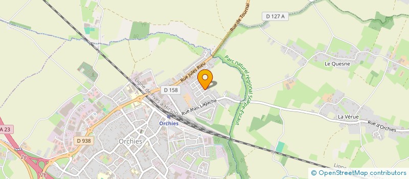 localisation de l'entreprise REFUGE PERRUCHES TRIOLET  ORCHIES