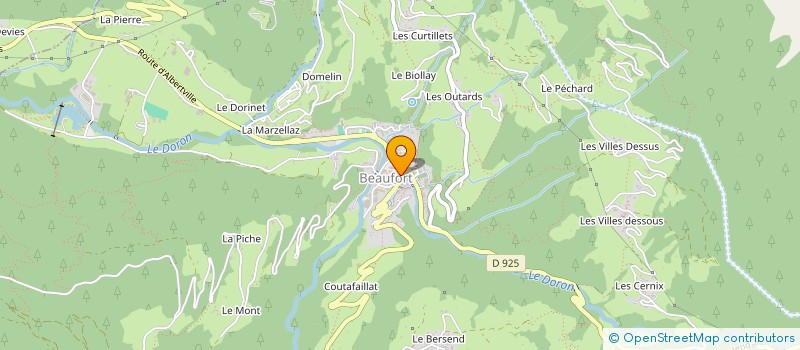 localisation de l'entreprise REFUGE RESTAURANT DE L'ALPAGE à BEAUFORT