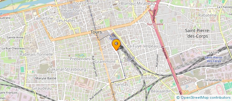 localisation de l'entreprise REFUJE  TOURS