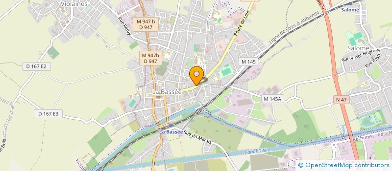 localisation de l'entreprise REFURB'IT à LA BASSEE