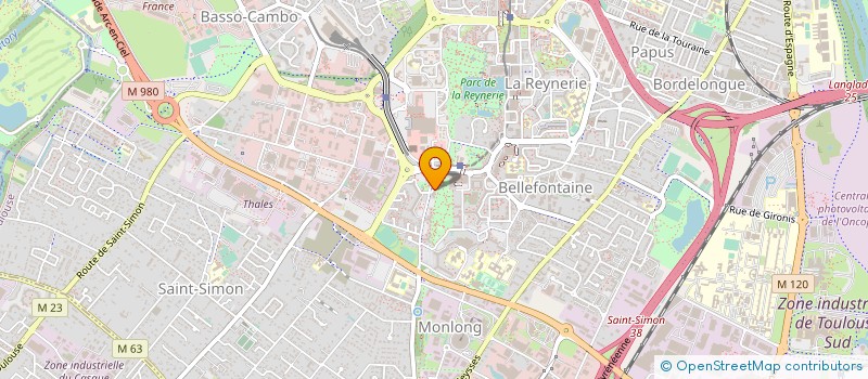 localisation de l'entreprise REG à TOULOUSE